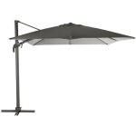 Parasol déporté carré inclinable elea ardoise & graphite 3x3m en aluminium traité époxy - hespéride Parasol déporté carré inclinable elea ardoise & graphite 3x3m en aluminium traité époxy - hespéride