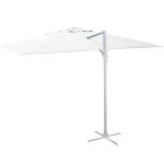 Vacchetti - parasol dport inclinable pare - soleil de jardin blanc 3x4 m h 2, 75 m en aluminium mod. ...