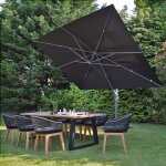 Gecko outdoor - parasol dport noir 4x3 neptunia