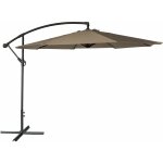 Happy garden - parasol d�port� oahu rond 3m de diam�tre taupe