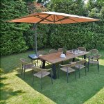 Parasol d�port� taupe 4x3 m neptunia