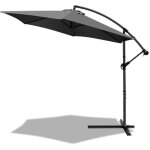 Parasol d�port� vounot - 3m - gris fonc� - avec housse de protection