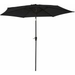 Happy garden - parasol droit hapuna rond 2, 70m de diamtre noir
