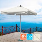 Parasol droit de jardin 2x2 aluminium carr� bar h�tel plutone