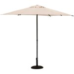 Parasol droit rond inclinable soya bl 2, 7m - hespride