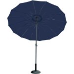 Parasol - - effet parapluie compos de 16 baleines bleu fonc diamtre : 2. 70 m