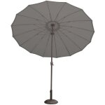 Parasol - - effet parapluie compos de 16 baleines gris anthracite diamtre : 2. 70 m