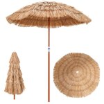 Costway - parasol inclinable hawaen 140 - 195cm avec sac de transport - - upf 30 + / 155 cm parasol ...