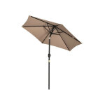 Parasol inclinable et pivotant moka beige