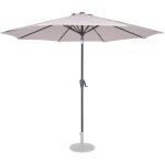 Vonroc parasol inclinable rond  3 mtres ? voile protection uv indice 50 + - housse de protection - ...