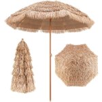 Parasol de jardin exterieur, parasol exotique en paille pp, parasol plage hawa�en inclinable, ? 2, 2m, ...
