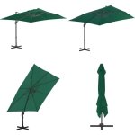 Parasol de jardin en porte - à - faux et poteau en aluminium vert - parasol de jardin - parasol suspendu ... Parasol de jardin en porte - à - faux et poteau en aluminium vert - parasol de jardin - parasol suspendu ...