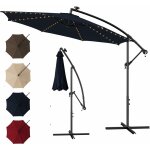 Parasol lumineux inclinable avec Éclairage solaire sur baleines, interrupteur marche / arrêt et fermeture ... Parasol lumineux inclinable avec Éclairage solaire sur baleines, interrupteur marche / arrêt et fermeture ...