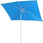 Parasol n23, parasol de jardin, 2x3m rectangulaire inclinable, polyester / aluminium 4, 5kg - bleu Parasol n23, parasol de jardin, 2x3m rectangulaire inclinable, polyester / aluminium 4, 5kg - bleu