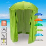 Parasol de plage lger visser tente protection uv girafacile 200 cm zeus - vert