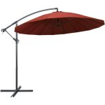 Parasol suspendu avec poteau terre cuite 3 m vidaxl