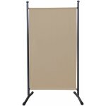 Quick - star - paravent 180 x 78 cm stoff raumteiler klein stellwand trennwand balkon sichtschutz sand ...