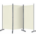 Naizy - paravent 275x180cm sparateur d'espace intrieur - attaches & clous & roulettes, uv sans perage, ...