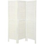 Atmosphera - paravent camila en bois beige h170cm crateur d'intrieur