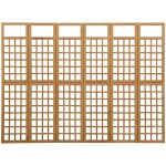Bonnevie - paravent cloison de séparation à 6 panneaux, pour jardin, balcon, terrasse bois de pin 242, ... Bonnevie - paravent cloison de séparation à 6 panneaux, pour jardin, balcon, terrasse bois de pin 242, ...