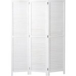 Hegele - paravent hhg - 634, cloison de sparation, style shabby vintage, 170x120 cm, blanc