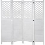 Hhg - jamais utilis] paravent 914, paroi de sparation, protection visuelle, ornaments 170 x 161 cm, ...