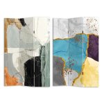 Vacchetti - paravent imprimé effet marbre multicolore 3 panneaux rectangulaire 120, 6x2, 5xh180, 6x2, ... Vacchetti - paravent imprimé effet marbre multicolore 3 panneaux rectangulaire 120, 6x2, 5xh180, 6x2, ...