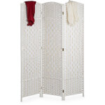 Relaxdays - paravent intérieur, 3 parties, hxl 170 x 120 cm, séparateur pliable, bois & corde papier, ... Relaxdays - paravent intérieur, 3 parties, hxl 170 x 120 cm, séparateur pliable, bois & corde papier, ...