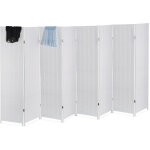 Relaxdays - paravent intrieur, 8 parties, hxl 170 x 320 cm, sparateur pliable, bois & corde papier, ...