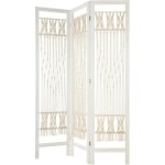 Paravent iram en macram blanc h170cm atmosphera crateur d'intrieur