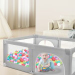 Parc pour b�b� grande portable enfants, compris 50 boules oc�aniques, barri�re de securit� enfant, 180x120x66c ...