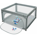 Parc pour b�b� portable avec filet visible, centre d'activit�s pour enfants compris 50 boules oc�aniques, ...