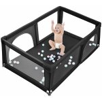 Aqrau parc bb rectangulaire avec 50 boules, 180 x 120 x 66 grand parc pour enfant en bas ge, avec ...