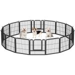 Yaheetech parc pour chien 16 panneaux cage pour chien interieur enclos chiens chiot lapin rongeur chenil ...