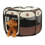 Parc pour chiots octogonal pliable 74 x 43 cm pour animaux de compagnie, facile  transporter parc pliable ...