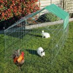 Parc enclos lapin extrieur grillage en mtal haute qualit pour lapins 1, 80 x 0, 74 x 0, 75 m  455 ...