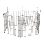 Zolux - parc hexagonal  120 x h 61 cm en mtal pour extrieur pour rongeur