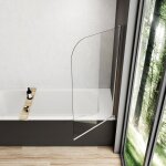 Meykoers - pare baignoire 70x140cm pivotant cran de baignoire pli simple  180, verre nano facile  ...