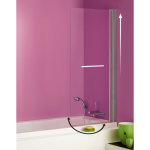 Anconetti - pare - baignoire ancomalin, 1 volet relevable et pivotant en verre securit transparent 5mm ...