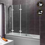 Tolletour - pare baignoire bath screen facile à nettoyer pivotant paroi de douche sanitaire 6mm nano ... Tolletour - pare baignoire bath screen facile à nettoyer pivotant paroi de douche sanitaire 6mm nano ...