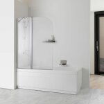 Pare - baignoire double transparent 6 mm modèle giada Pare - baignoire double transparent 6 mm modèle giada