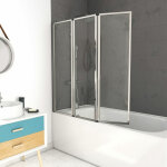 Aurlane - pare baignoire pivotant 3 volets chrome - 125x143 cm - verre trempé 4 mm - zaggy chrome Aurlane - pare baignoire pivotant 3 volets chrome - 125x143 cm - verre trempé 4 mm - zaggy chrome
