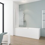 Pare - baignoire pliant, 80 x 140 cm, verre 5 mm, paroi de baignoire 1 volet capri schulte, cran de ...