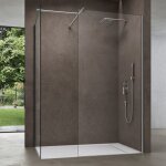Pare douche cabine de douche 120x100cm montage rversible en verre bremen 01k - t avec 2 lments verre ...