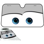 Pare soleil cars, parasol de voiture 130 x 70 cm mignon grands yeux pare soleil pour voiture pare brise ...