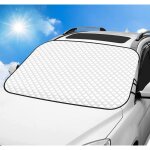 Pare soleil voiture pare brise avant, prot�ge pare brise pliable et d�tachable en �t�, bloquant les ultraviole ...