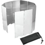 Pare vent pliable pour rchaud de camping - 10 plaques barriere pour feu et cuisine en extrieur - pare ...