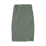 Par�o de bain en coton 82x160 cm lagune kaki, par soleil d'ocre