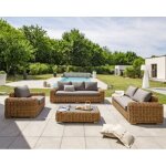 Parisgarden - salon de jardin bora bora 6 personnes