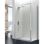 Allstone - paroi - cabine angulaire titan 1 + 1 avec ct fixe 120x90 cm transparent